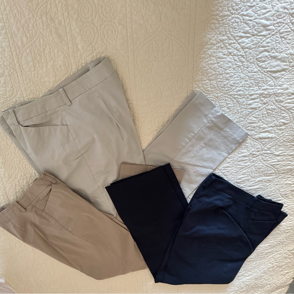 Bundle Three Pair Jones New York Signature Stretch Khaki Pants Size 10